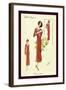 Dainty Fashions in Red-null-Framed Art Print