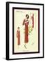 Dainty Fashions in Red-null-Framed Art Print