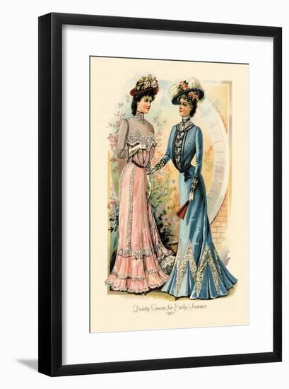 Dainty Gowns for Early Summer-null-Framed Art Print