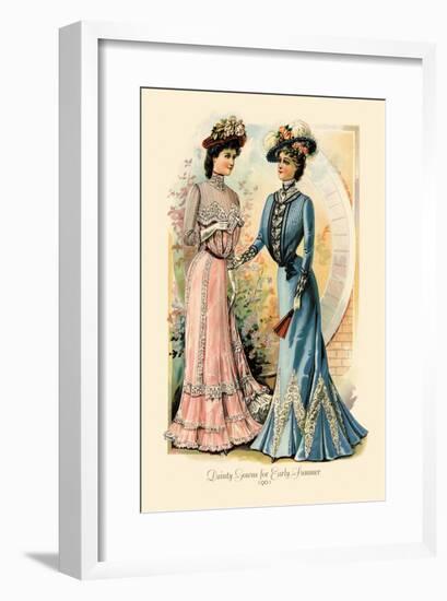 Dainty Gowns for Early Summer-null-Framed Art Print