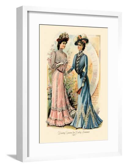 Dainty Gowns for Early Summer--Framed Art Print