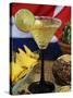 Daiquiri Cocktail and Cuban Flag, Caribbean-Nico Tondini-Stretched Canvas