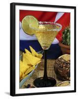 Daiquiri Cocktail and Cuban Flag, Caribbean-Nico Tondini-Framed Premium Photographic Print