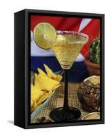 Daiquiri Cocktail and Cuban Flag, Caribbean-Nico Tondini-Framed Stretched Canvas