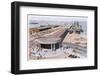 Dairen: the Harbour, with Wharf-null-Framed Photographic Print