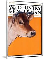 "Dairy Cow," Country Gentleman Cover, May 12, 1923-Charles Bull-Mounted Giclee Print