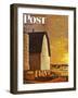 "Dairy Farm," Saturday Evening Post Cover, July 19, 1947-John Atherton-Framed Giclee Print