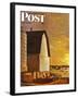 "Dairy Farm," Saturday Evening Post Cover, July 19, 1947-John Atherton-Framed Giclee Print