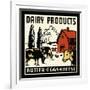 Dairy Products-Butter, Eggs, Cheese-Retro Series-Framed Art Print