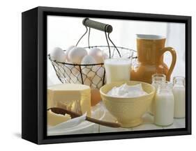 Dairy Still Life with Eggs-Eising Studio - Food Photo and Video-Framed Stretched Canvas