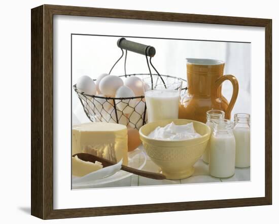 Dairy Still Life with Eggs-Eising Studio - Food Photo and Video-Framed Photographic Print