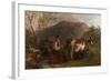 Dairymaids with cows, 1861-Michael Peter Ancher-Framed Giclee Print