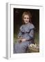 Daises-William Adolphe Bouguereau-Framed Art Print