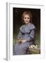 Daises-William Adolphe Bouguereau-Framed Art Print