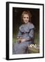 Daises-William Adolphe Bouguereau-Framed Art Print