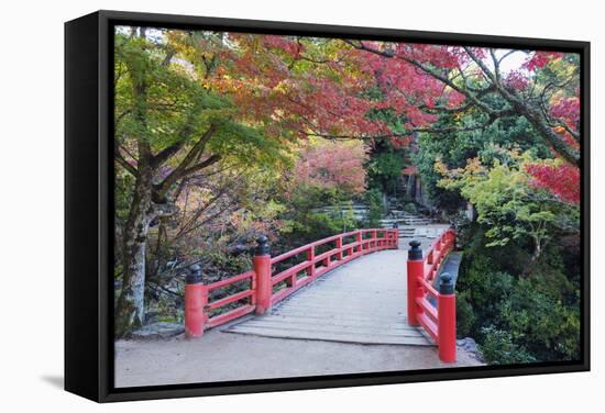 Daisho-In Temple in Autumn, Miyajima Island, Hiroshima Prefecture, Honshu, Japan, Asia-Christian Kober-Framed Stretched Canvas