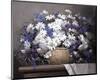 Daisies and Delphiniums-Victor Santos-Mounted Giclee Print