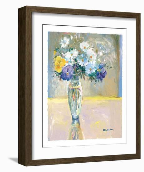 Daisies and Pansies, a Loose Bond-Christine Cohen-Framed Art Print