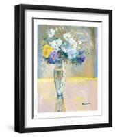 Daisies and Pansies, a Loose Bond-Christine Cohen-Framed Art Print