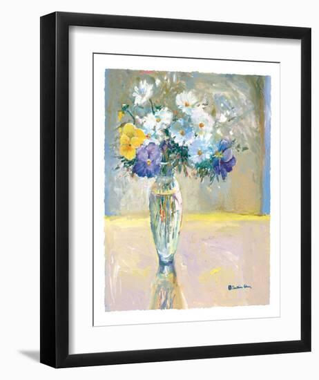 Daisies and Pansies, a Loose Bond-Christine Cohen-Framed Art Print