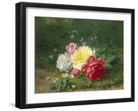 Daisies and Roses-Jules Medard-Framed Giclee Print