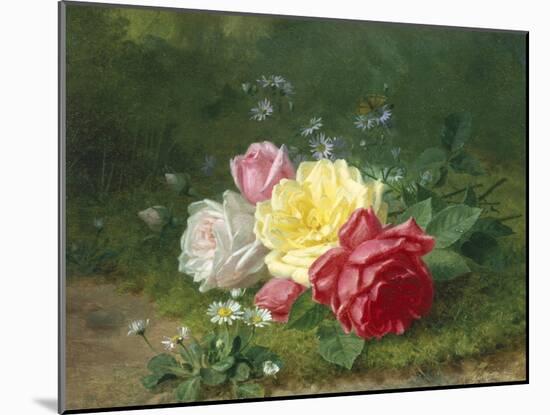Daisies and Roses-Jules Medard-Mounted Giclee Print