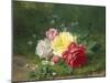 Daisies and Roses-Jules Medard-Mounted Giclee Print