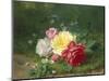 Daisies and Roses-Jules Medard-Mounted Giclee Print