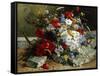 Daisies, Cornflowers and Poppies-Eugene Henri Cauchois-Framed Stretched Canvas
