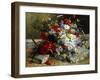 Daisies, Cornflowers and Poppies-Eugene Henri Cauchois-Framed Premium Photographic Print