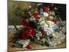 Daisies, Cornflowers and Poppies-Eugene Henri Cauchois-Mounted Premium Photographic Print