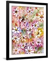 Daisies Galore-Neela Pushparaj-Framed Giclee Print