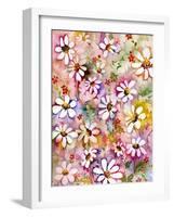 Daisies Galore-Neela Pushparaj-Framed Giclee Print