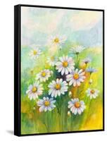 Daisies in a Flower-ZPR Int’L-Framed Stretched Canvas