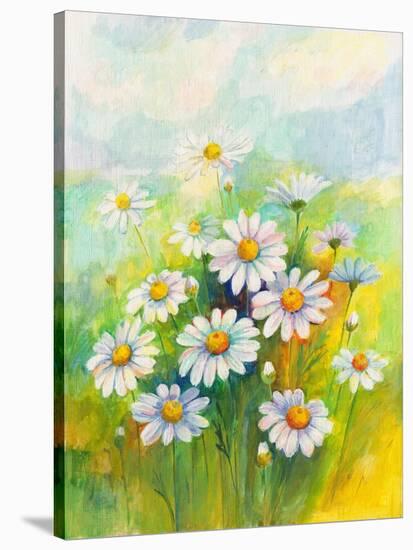 Daisies in a Flower-ZPR Int’L-Stretched Canvas