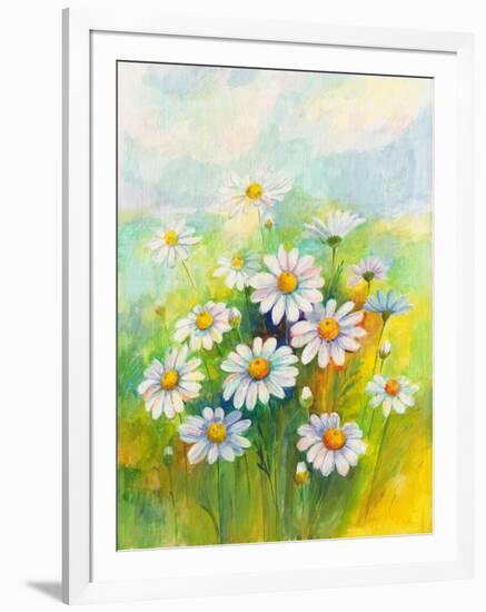 Daisies in a Flower-ZPR Int’L-Framed Giclee Print