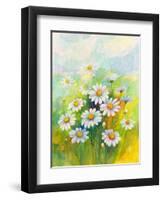 Daisies in a Flower-ZPR Int’L-Framed Premium Giclee Print