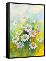 Daisies in a Flower-ZPR Int’L-Framed Stretched Canvas