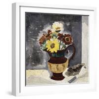 Daisies in a Lustre Jug, St. Ives-Christopher Wood-Framed Giclee Print