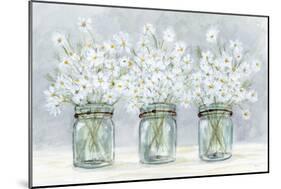 Daisies In Jars 1-Patti Bishop-Mounted Art Print