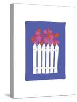 Daisies on Picket Fence-FS Studio-Stretched Canvas