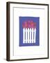 Daisies on Picket Fence-FS Studio-Framed Giclee Print