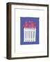 Daisies on Picket Fence-FS Studio-Framed Giclee Print