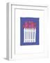 Daisies on Picket Fence-FS Studio-Framed Giclee Print