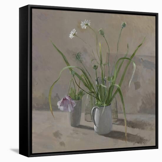 Daisies Poppies-William Packer-Framed Stretched Canvas