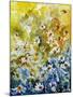 Daisies Watercolor-Pol Ledent-Mounted Art Print