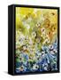 Daisies Watercolor-Pol Ledent-Framed Stretched Canvas