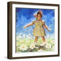 "Daisy Among Daisies," August 21, 1943-Douglas Crockwell-Framed Giclee Print