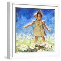 "Daisy Among Daisies," August 21, 1943-Douglas Crockwell-Framed Giclee Print