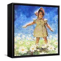 "Daisy Among Daisies," August 21, 1943-Douglas Crockwell-Framed Stretched Canvas